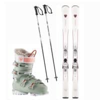 Pack esquís + botas + bastones Gama Media (Adulto)